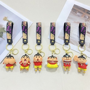 Llavero de PVC con diseño de dibujos animados de Crayon Shin-chan, divertido colgante para bolso, color personalizado, decoración publicitaria, venta al por mayor - Product Image 4