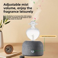 Diffuseur d'huiles essentielles sans eau, atomiseur de parfum, lumière nocturne à sept couleurs, alimenté par USB, capacité de 20 ml, pour la maison, le salon de beauté