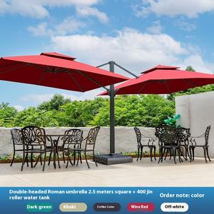 <span class=keywords><strong>Parasol</strong></span> moderne à double tête, grand <span class=keywords><strong>parasol</strong></span> carré imperméable pour cour, villa romaine, jardin et <span class=keywords><strong>terrasse</strong></span>, étal moderne - Product Image 4
