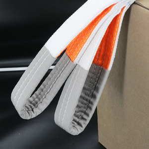 1-12トン1脚ポリエステルフラットラウンドウェビングリフティングスリング工場直送 - Product Image 5