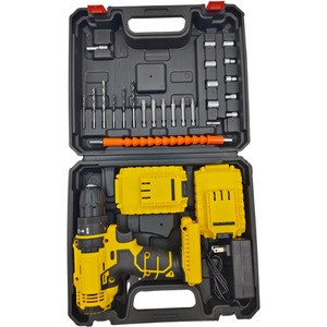 Perceuse sans fil lithium-ion avec composants diamantés 21V, couple élevé, accessoires complets, fonction d'impact à double vitesse - Product Image 3