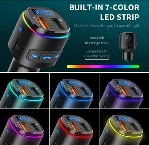 High Quality Custom Universal Wireless Radio Adapter QC3.0 Charging MP3 Player Car Charger