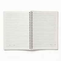 Carnet à spirale, A5, couverture rigide personnalisée en polypropylène, carnet à double spirale, carnets à spirale pour étudiants