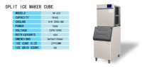 Machine à glaçons entièrement automatique à fusion lente, production de 159 kg à 191 kg/24h, idéale pour les salons de thé et les cafés