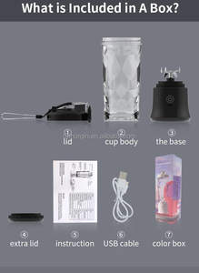 Blender portable sans fil 20 oz, presse-agrumes <span class=keywords><strong>individuel</strong></span> rechargeable, blender de voyage sans BPA, mini-blender pour smoothies - Product Image 6