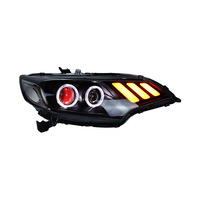 Ensemble de phares LED pour Honda Fit GK5 2014-2020, style Mustang, projecteur laser, œil de démon, clignotant séquentiel