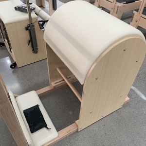 Pialtes en bois d'érable Échelle Barrel Core Training pour <span class=keywords><strong>Yoga</strong></span> et Pilates Physiothérapie Machine portable - Product Image 4