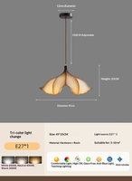 Lampe de table créative de style Wabi-sabi japonais, nouveau modèle 2026, design pétale de fleur, lampe artistique pour comptoir de bar
