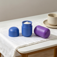 Capsule mate en PP de qualité alimentaire 30g pour café, bouteille de poudre de café lyophilisée aux fruits avec bouchon à vis, personnalisation des couleurs