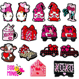 Perles en silicone 3D de style <span class=keywords><strong>amour</strong></span>, 100 pièces, <span class=keywords><strong>pour</strong></span> la Saint-Valentin, perles en silicone occidentales <span class=keywords><strong>pour</strong></span> la fabrication de bijoux, bracelets, colliers, artisanat - Product Image 2