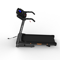 Tapis roulant pliable, tapis roulant 3,0 HP pour la maison avec 12 modes HIIT, mini tapis roulant compact pour la maison et le bureau
