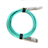 Kabel Optik Aktif AOC QSFP56 ke QSFP56 Berkualitas Tinggi 200G, Panjang Sesuai Pesanan 1M 2M 3M 5M 10M OM2 OM3, Laris Terjual