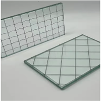Kunden spezifisches 6mm 8mm Sicherheitsmetallgitter-Draht glas für Dach oberlichter und Balkon fenster