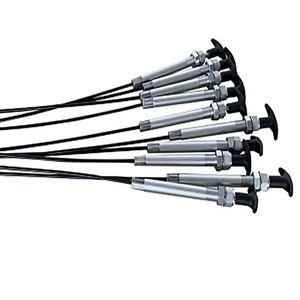 Phidicos Push Pull Flexible Shaft Black T Handle For Buses <b>Coaches</b> Trucks - Product Image 1