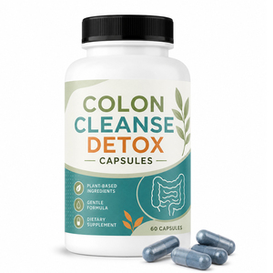 Capsules Détox Beauté Probiotiques Sans Gluten de Haute Qualité pour Nettoyage du Côlon, Certifiées GMP HACCP, Naturelles, 60 Comprimés, Perte de Poids, Santé Intestinale 1 - Product Image 1