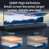 Meilleures ventes : Fonction de mise en miroir d'écran sans fil 1080P anti-latence et anti-délai pour téléphone, ordinateur portable, téléviseur et projecteur