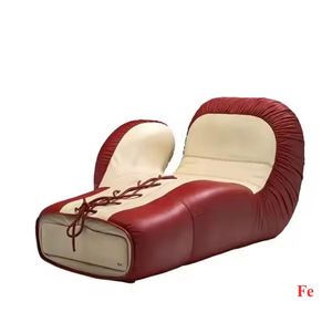 Juego de sillón reclinable de cuero de diseño creativo moderno de estilo nórdico, guantes de boxeo, sofá seccional, hogar, sala de estar, escuela, aplicación - Product Image 1