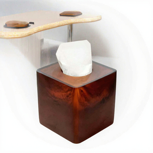 Boîte à mouchoirs en bois imprimée de luxe, prix bas, élégante, pour salon et bureau, boîte à mouchoirs en bois imprimée artistique - Product Image 3