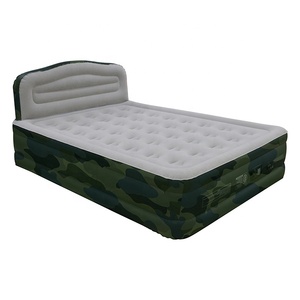 Colchde aire inflqueen-size con bomba de aire incorporado <span class=keywords><strong>doble</strong></span> y cama cómoda cabecera para el hogar y los huéspedes - Product Image 3