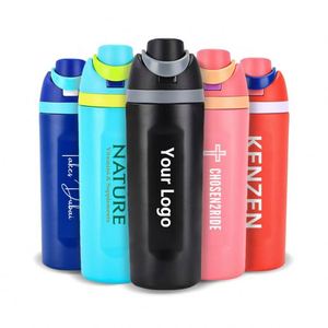Botella de Agua de Acero Inoxidable con Aislamiento al Vacío de Doble Pared, Personalizada con Logotipo, 19oz/24oz, Termo de Viaje - Product Image 1