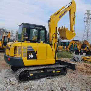 Original Japan Used Komatsu PC56 Hydraulic Mini Excavator High Efficiency Small <b>Construction</b> <b>Machinery</b> - Product Image 1