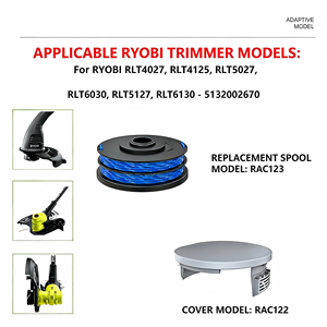 Paquete de 6 tapas de repuesto para bobina de hilo de cortadora RAC122 para cortacésped Ryobi RLT4027 RLT4125 RLT5027 RLT6030 RLT5127 RLT6130 5132002670 - Product Image 5