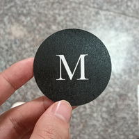 Étiquettes d'Emballage Personnalisées Papier Texturé de Luxe Lettres en Relief 3D Autocollants Logo Gaufrés