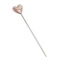Coeur-Forme En Acier Inoxydable 304 Cocktail Picks Nouvelles Décorations De Bar En Métal Durable Déesse Inspiré Café Matini Parties Usage Domestique