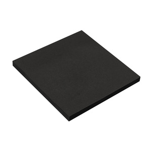 Black Square <b>Sticky</b> <b>Notes</b> 100 Sheets Portable Memo Pad For Students Office Use Pure Color Paper Notepad - Product Image 3