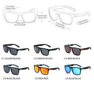 Gafas de Sol Polarizadas <span class=keywords><strong>para</strong></span> <span class=keywords><strong>Senderismo</strong></span>, Elegantes, <span class=keywords><strong>para</strong></span> Hombre y <span class=keywords><strong>Mujer</strong></span>, Gafas de Sol de Pesca a la Moda, Montura Cuadrada, Logotipo Personalizado 731 - Product Image 5