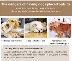 Villa de Lujo para Mascotas con Balcón, Casa para Perros de Madera Sólida, Resistente a la Lluvia y al Sol, para Perros Medianos y Grandes - Product Image 6