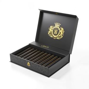 Caja de cigarros rígida de lujo de diseño personalizado Premium Lipack, caja magnética de cartón para envoltura de cigarros - Product Image 4