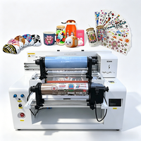 Printer UV Hybrid Roll to Roll Flatbed, Printer UV DTF untuk Patch, Tumbler, Casing Ponsel Akrilik, Bola Golf, Toko Kerajinan