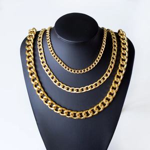 Conjunto de Joyería de Acero Inoxidable 18k, Estilo Hip Hop, para Hombre, Diseño Cubano, Superventas, Collar y Pulsera Unisex - Product Image 2