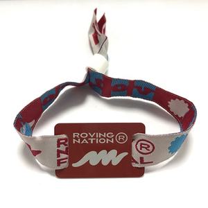 Pulsera de tela <span class=keywords><strong>Rfid</strong></span> de <span class=keywords><strong>125khz</strong></span>, pulsera tejida sin contacto, tarjeta de Control de acceso para Hotel - Product Image 1