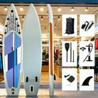 Tabla de Paddle Surf Inflable ACEHERO de Estilo Minimalista con Sistema de 3 Aletas, 12'0\"x33.5\"x6\", con Soporte para Cámara de Acción, para Pesca