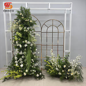 Guirlande de fleurs d'hortensia vertes très tendance pour la décoration d'arche de fête d'anniversaire - Product Image 5