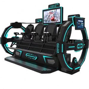 Simulateur de mouvement VR 9D de haute qualité pour parc d'attractions, cinéma VR à 4 places, jeu de réalité virtuelle - Product Image 1