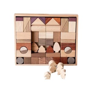 Bloques de construcción de madera maciza, juguetes educativos de partículas grandes para niños de 2 a 4 años, juego de ensamblaje unisex - Product Image 5