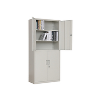 Archivador Metálico Moderno Ajustable y con Cerradura, con 3 Cajones, para Oficina en Casa, Contabilidad y Almacenamiento de Documentos