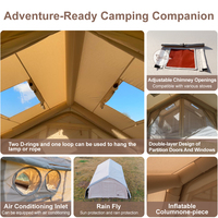 Tente pneumatique Tourus imperméable pour le camping en plein air à partir de 17 mètres carrés, tentes de camping en plein air, robuste, disponible à la vente
