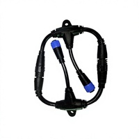 Connecteur étanche M19 à trois broches, prise mâle en T, connexion parallèle, transmission multi-branches, boîtier en plastique