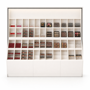 Estantería de Góndola Blanca para Supermercado, Exhibidor de Cosméticos, Estante para Tienda Minorista, Accesorio para Tienda de Maquillaje - Product Image 1