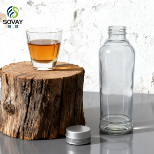 Offre Spéciale – Bouteille en Verre Transparent Personnalisée 500ml 700ml pour Boissons Gazeuses, Eau Minérale, Jus, Whisky et Rhum - Product Image 3