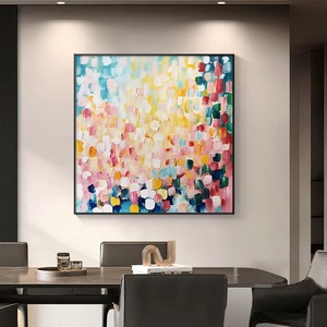 Hiện đại trừu tượng Acrylic vẫn còn sống sơn kết cấu lớn màu vải tường nghệ thuật trang trí phòng ngủ đơn giản phong cách hiện đại làm bằng tay - Product Image 3