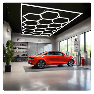 Temperatura personalizada 3000K ~ 6500K Hexagonal Garage Honeycomb Nightclub Techo Led Luz Coche Detalle Estudio Luces DE TRABAJO - Product Image 4