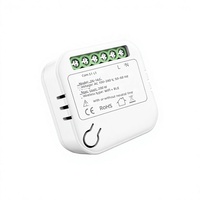 Interruptor de Luz Inteligente Wi-Fi Universal con Control por Voz, Control por Aplicación Tuya, Funcionalidad de Temporizador para Cable de Fase y Neutro