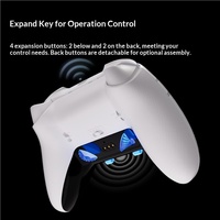 Control Inalámbrico para Juegos ATK Battle Axe Pro Tri-Modo con Joystick de Efecto Hall, Gatillos y Base de Carga para Switch, PC, iOS y Android