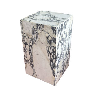 Tavolino Laterale Moderno in <span class=keywords><strong>Marmo</strong></span> Personalizzato, Plinto Quadrato in <span class=keywords><strong>Marmo</strong></span> Naturale per Arredamento Casa - Product Image 4
