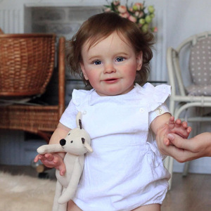 Muñeca Reborn de 24 Pulgadas, Niña Pequeña <span class=keywords><strong>Zoe</strong></span>, Piel 3D de Alta Calidad, Ya Pintada a Mano, Regalo de Navidad, Juguete M036 - Product Image 2
